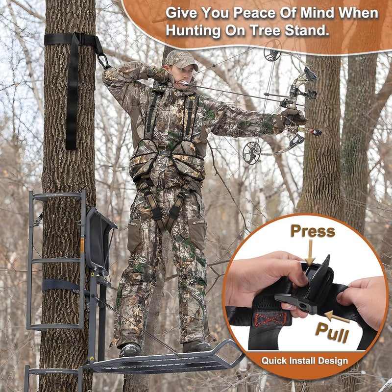 Seaperk Tree Strap Hunting, Hunting Safety Harness Tree Strap, Tree Stand Safety Strap, Make Hunting Safer and Easier - Image 2